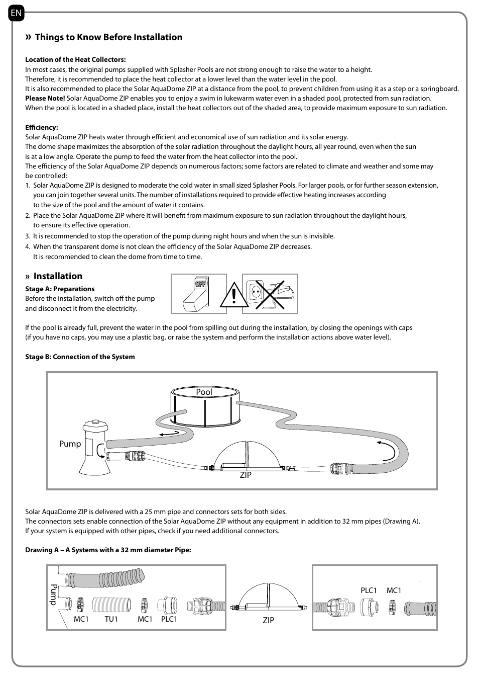 Palram Applications Solar AquaDome ZIP User Manual | Page 15 / 22