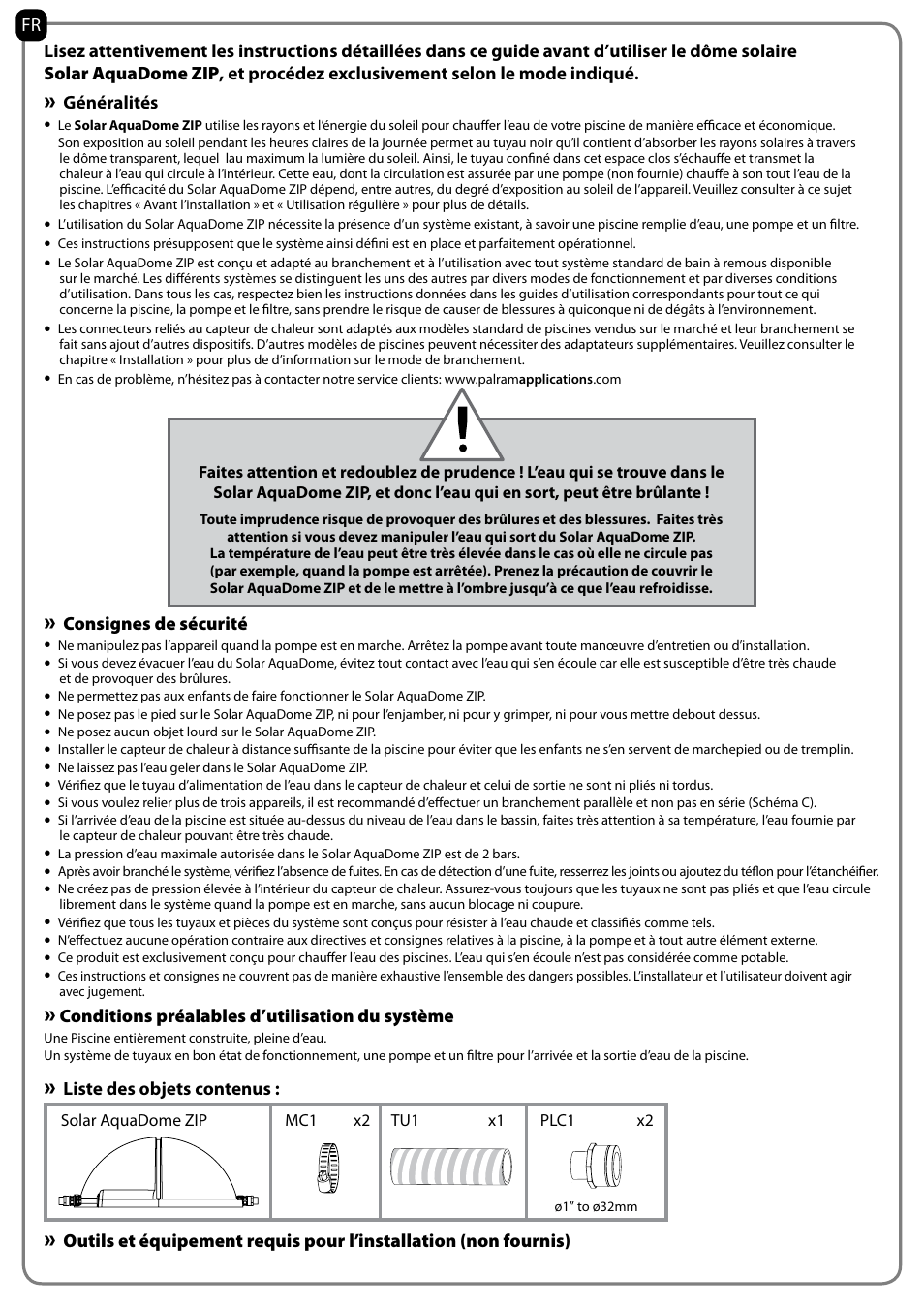 Palram Applications Solar AquaDome ZIP User Manual | Page 17 / 22