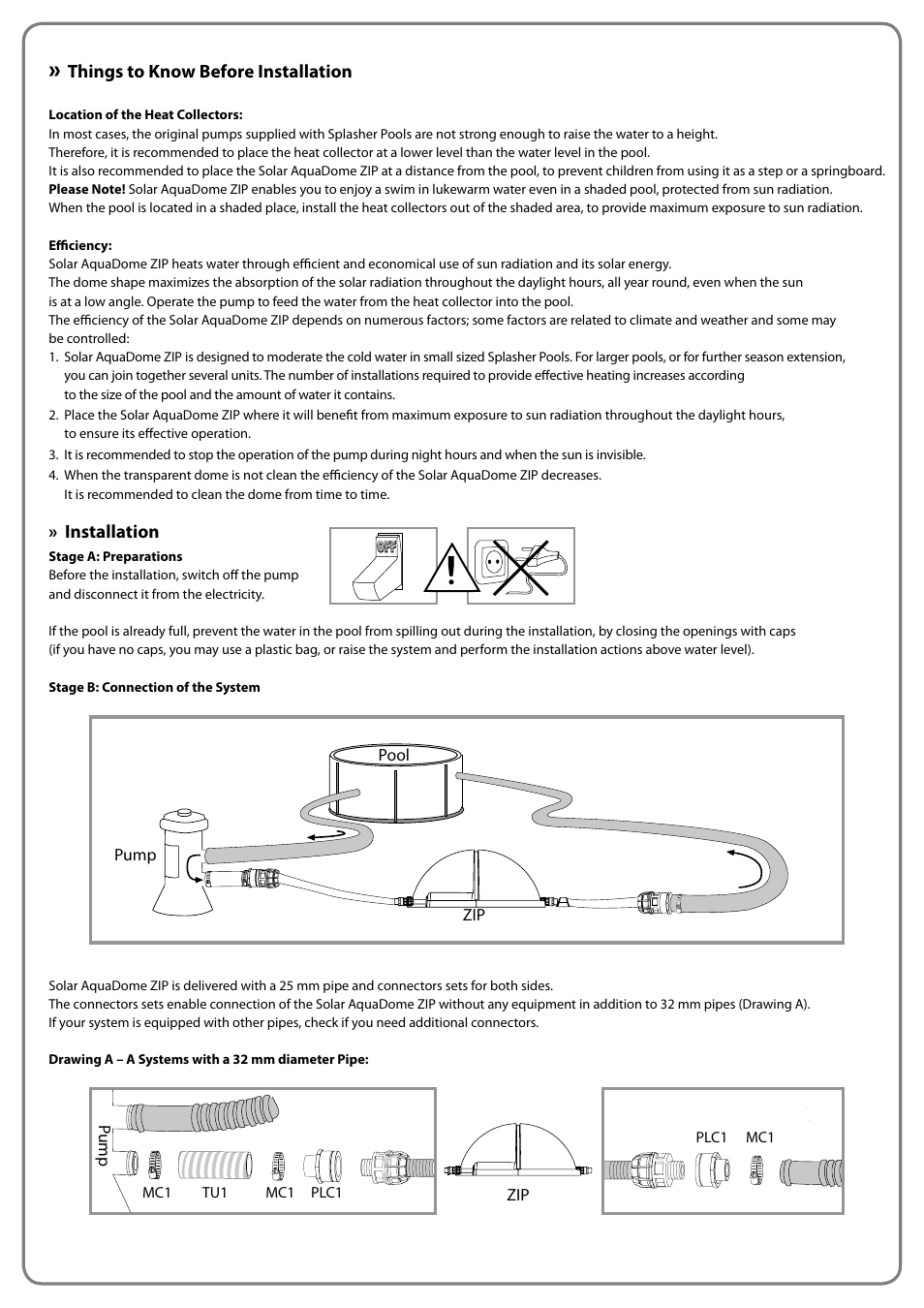 Palram Applications Solar AquaDome ZIP User Manual | Page 3 / 22