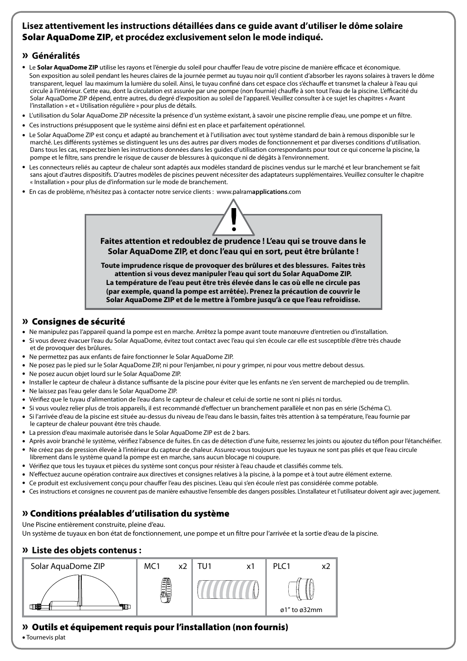 Palram Applications Solar AquaDome ZIP User Manual | Page 8 / 22