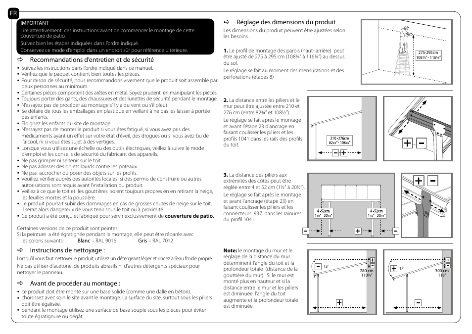 Poly-Tex Feria - Patio Cover 3000 User Manual | Page 3 / 29
