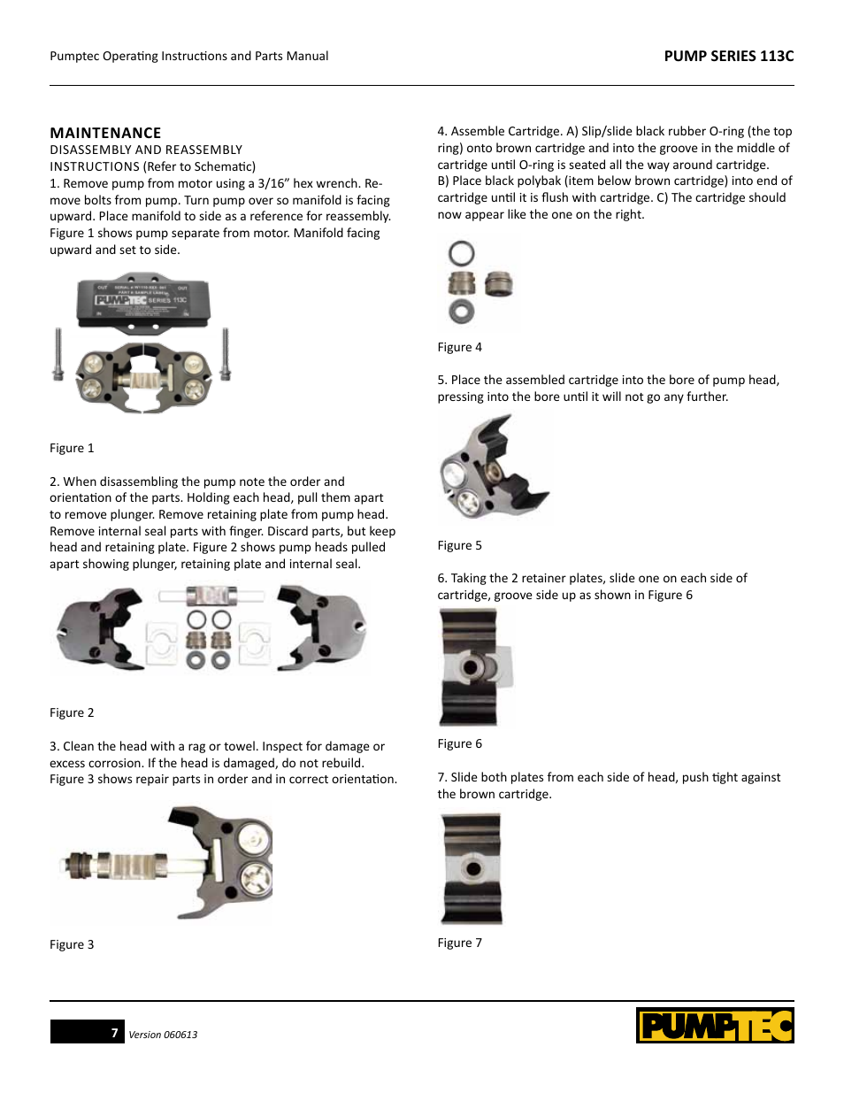 Pumptec 113C SERIES User Manual | Page 7 / 11
