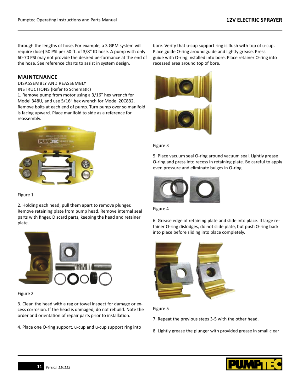 Pumptec ELECTRIC SPRAYER 12V User Manual | Page 11 / 23
