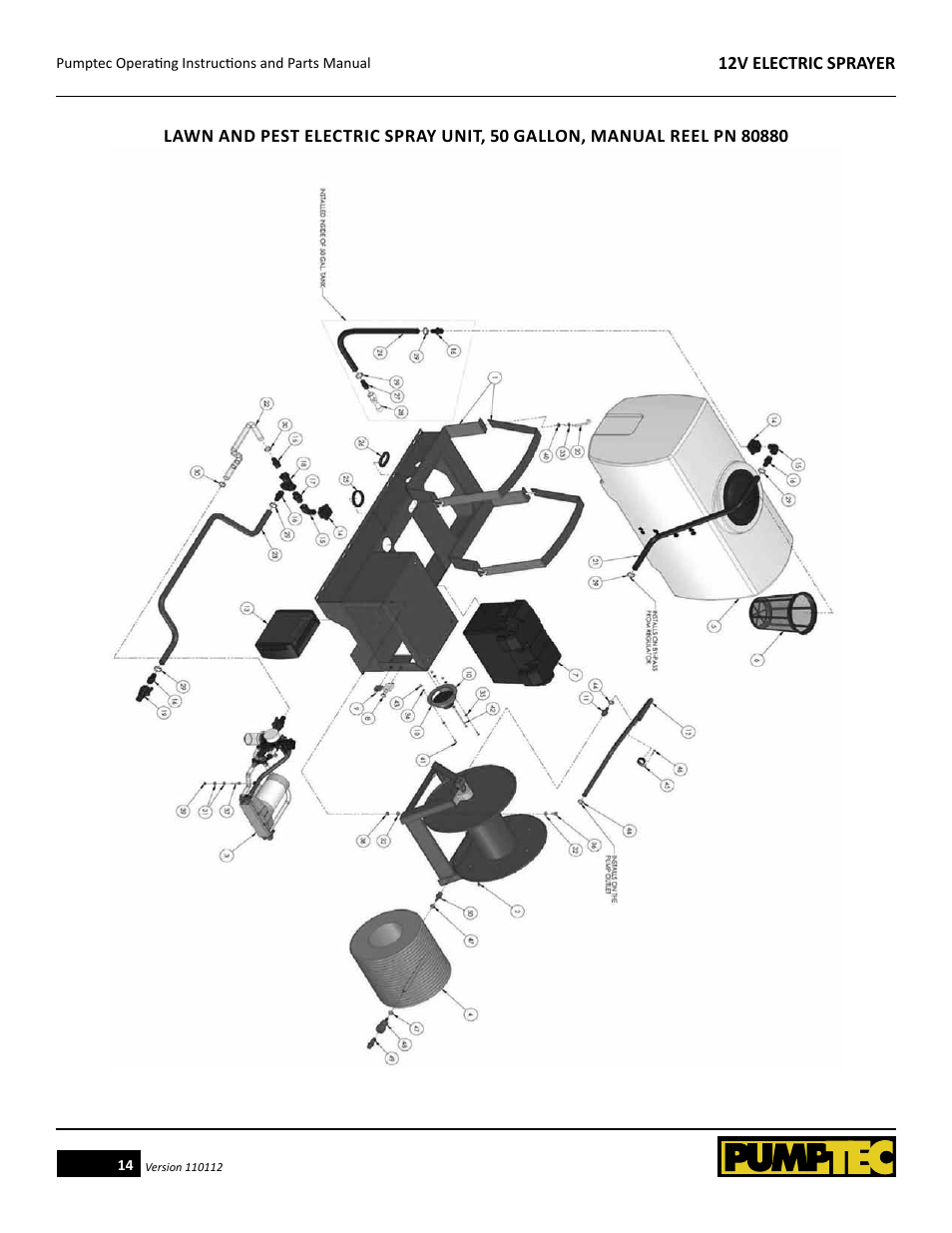 Pumptec ELECTRIC SPRAYER 12V User Manual | Page 14 / 23