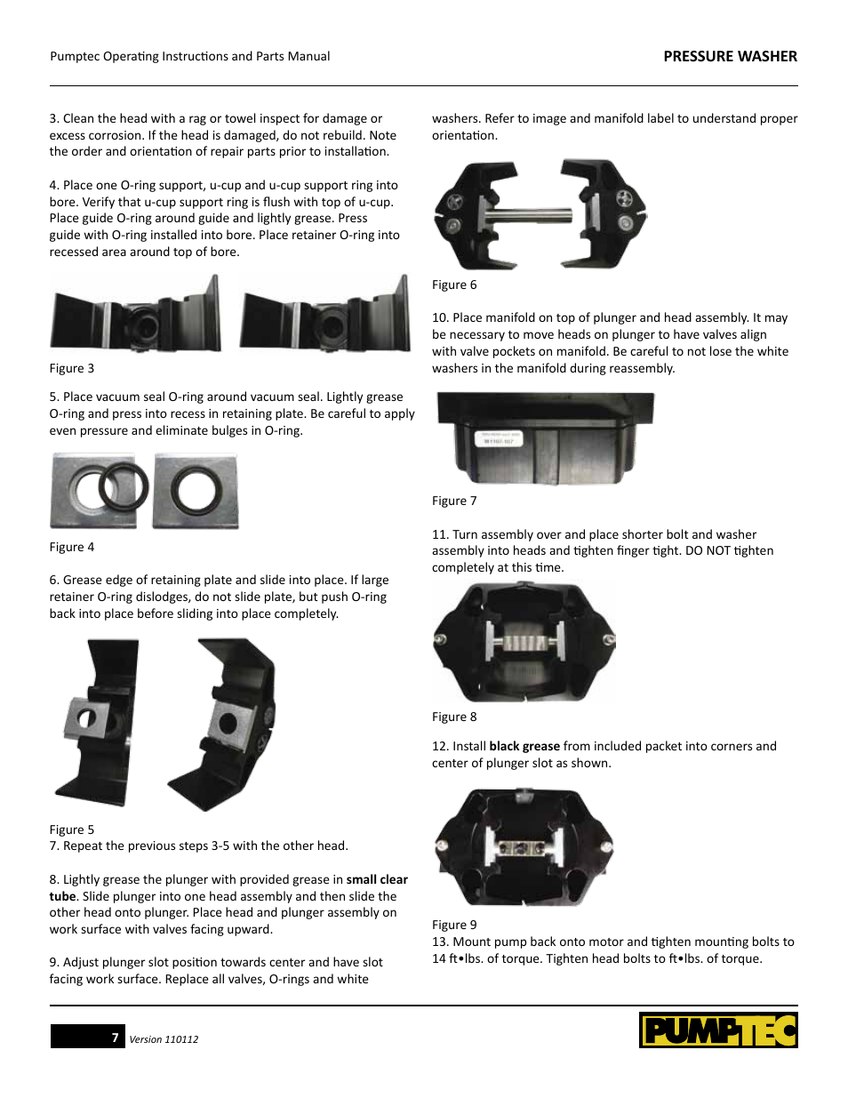 Pumptec PRESSURE WASHER User Manual | Page 7 / 13