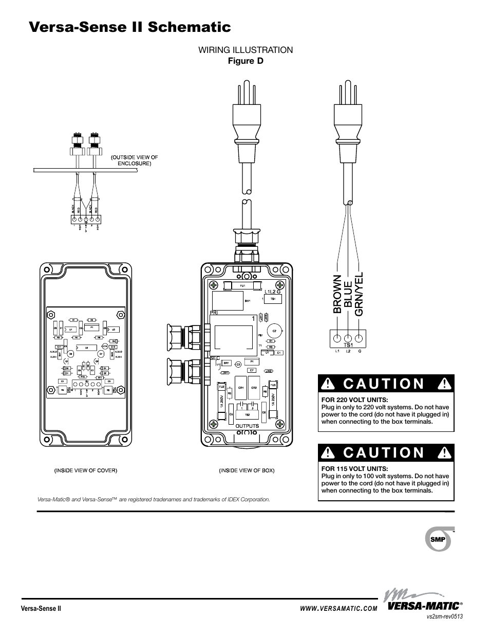 Versa-sense ii schematic, Universal to all vm | Versa-Matic Versa-Sense II Electronic Leak Detector User Manual | Page 4 / 4