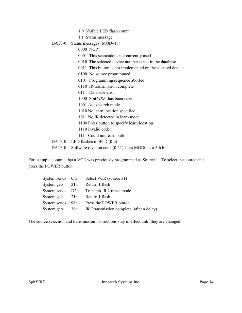 Innotech Systems SpitFIRE II User Manual | Page 14 / 20