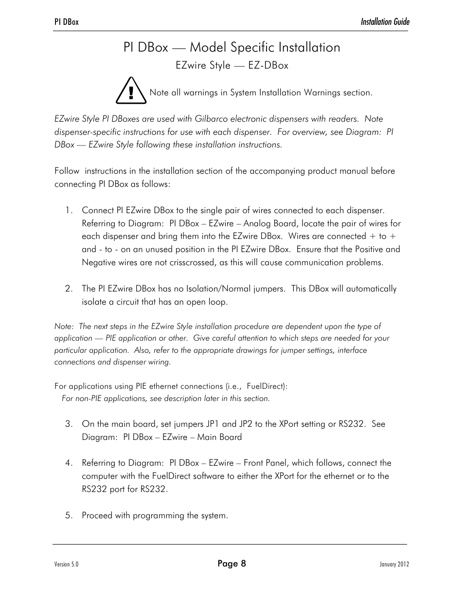 Pi dbox — model specific installation | Progressive International Electronics EZ Wire DBox User Manual | Page 12 / 35