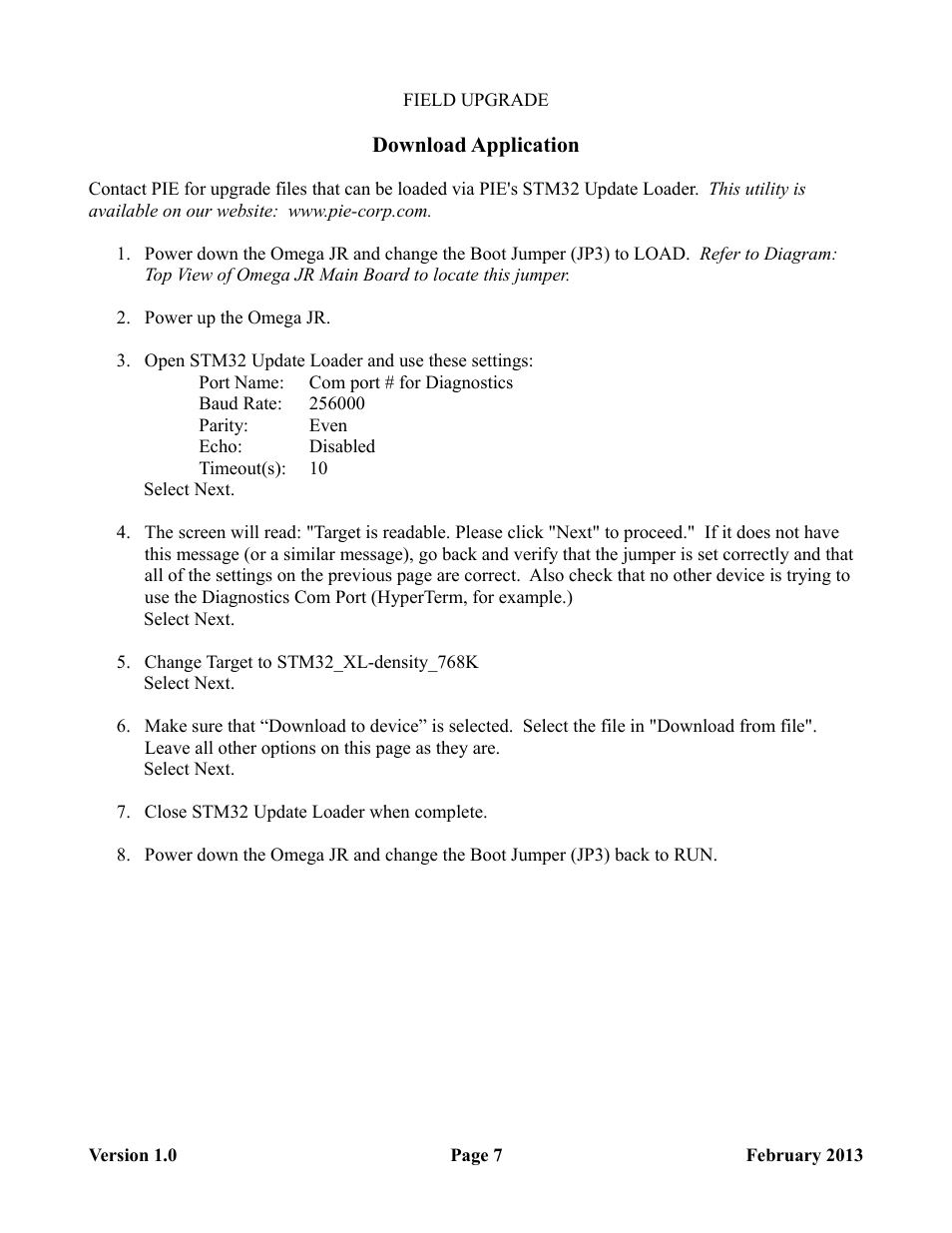 Progressive International Electronics Omega JR User Manual | Page 13 / 15