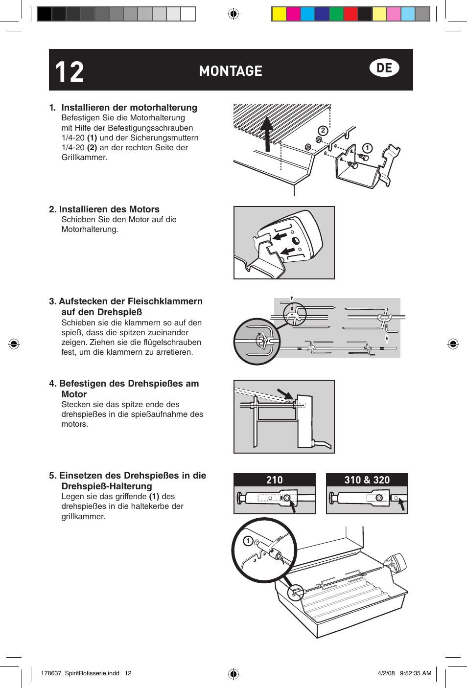Montage | weber Drehspie? Spirit User Manual | Page 12 / 40