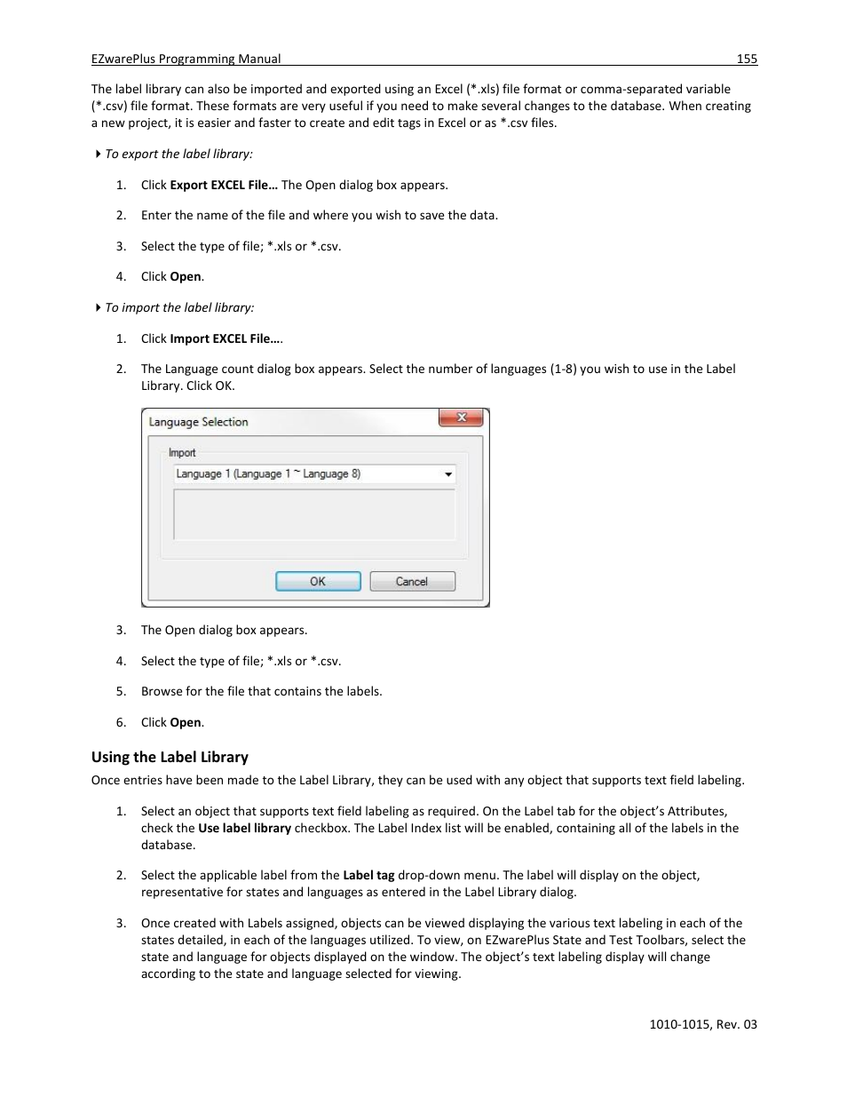 Using the label library | Maple Systems 5000HD Series User Manual | Page 161 / 264