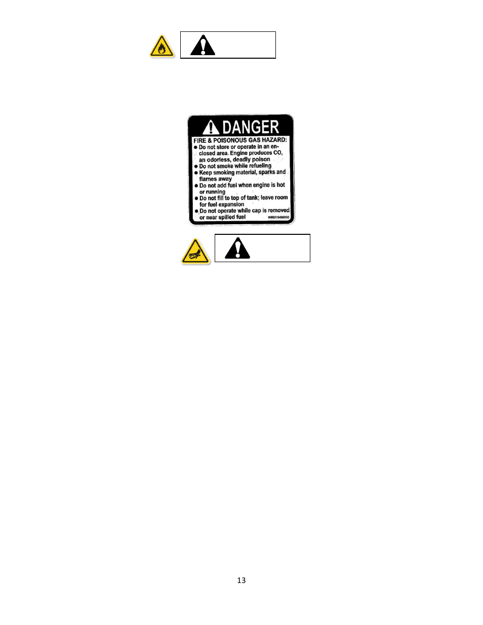 16 fuel safety, 17 hydraulic safety, 18 using a spark arrester | 19 replacement parts | Wright Serial # 55138 and higher User Manual | Page 13 / 40