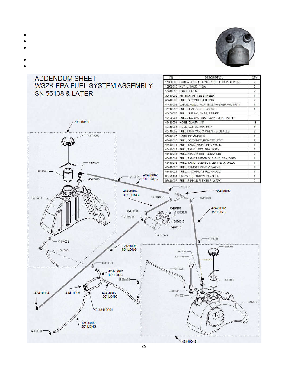 12 fuel evaporation system | Wright Serial # 55138 and higher User Manual | Page 29 / 40