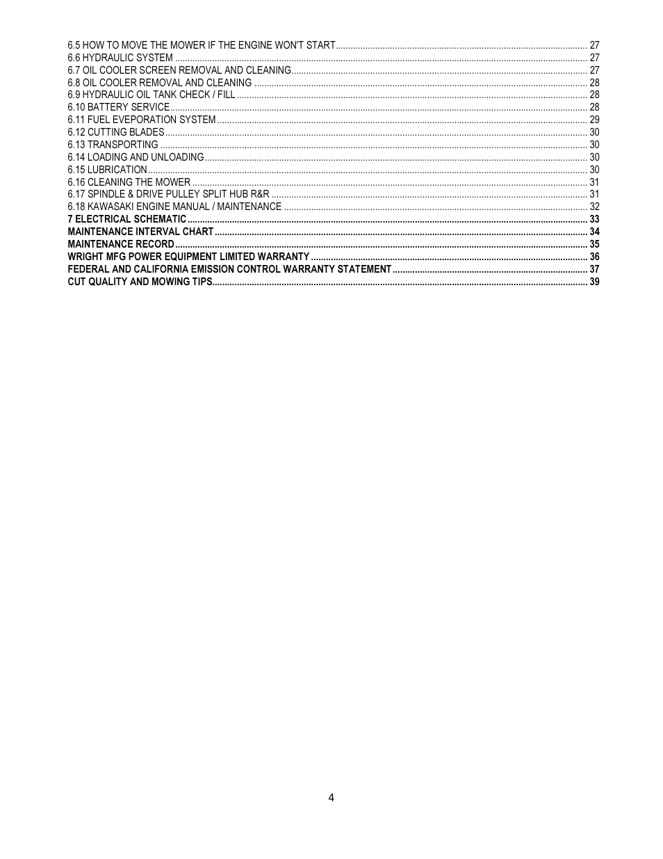 Wright Serial # 55138 and higher User Manual | Page 4 / 40