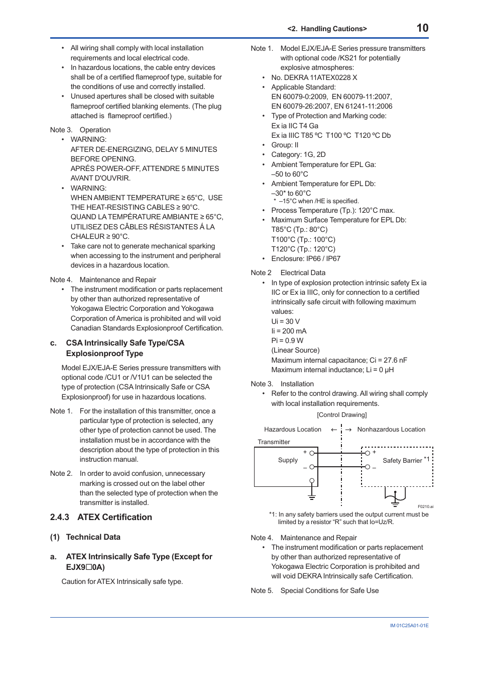 Yokogawa EJX115A User Manual | Page 12 / 52