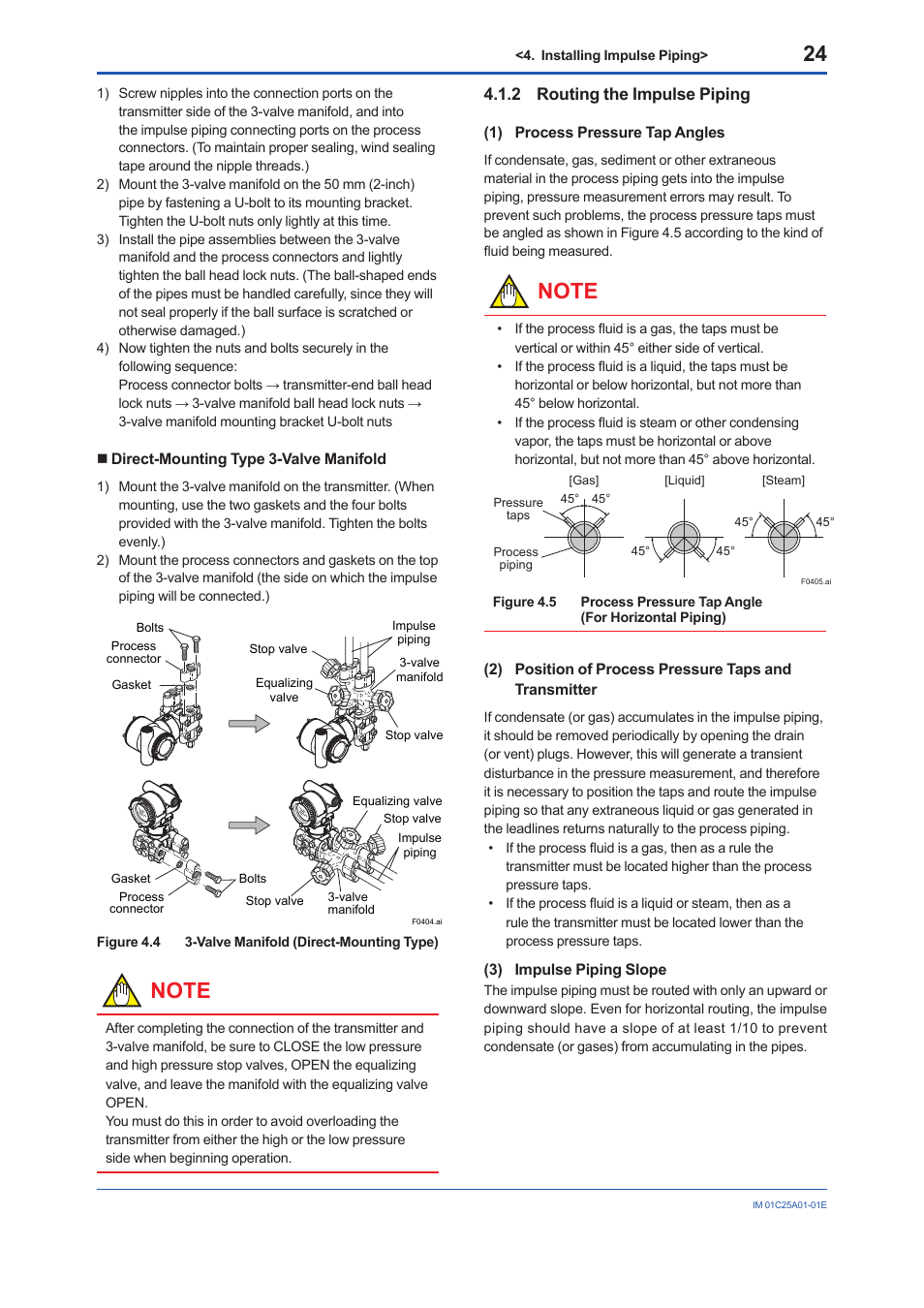 2 routing the impulse piping | Yokogawa EJX115A User Manual | Page 26 / 52