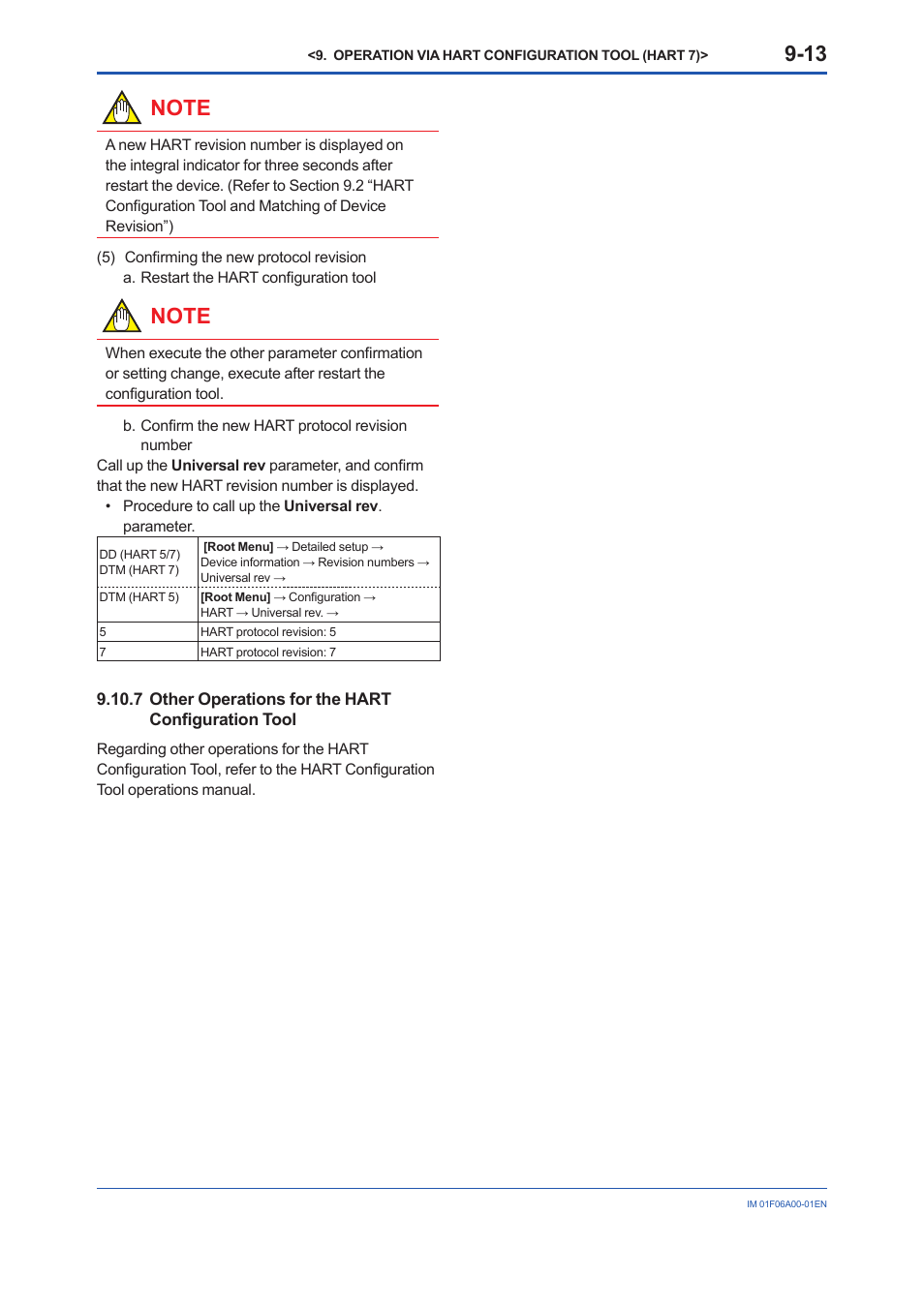 7 other operations for the hart configuration tool | Yokogawa digitalYEWFLO (DY) User Manual | Page 85 / 173
