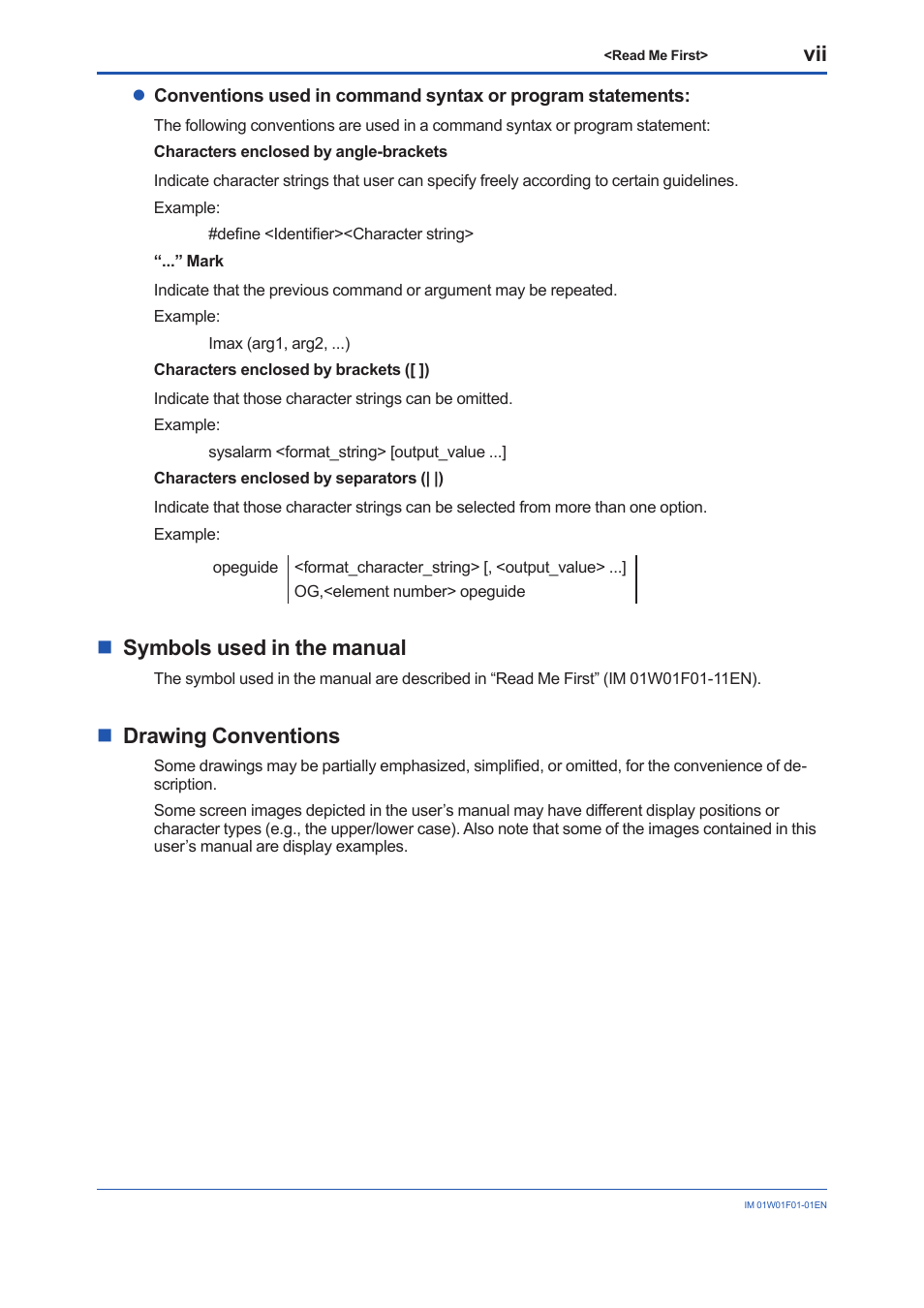 Nsymbols used in the manual, Ndrawing conventions | Yokogawa YFGW710 User Manual | Page 15 / 194