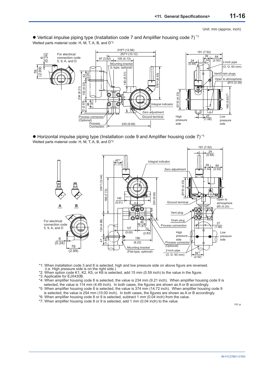 General specifications | Yokogawa EJX430B User Manual | Page 107 / 110