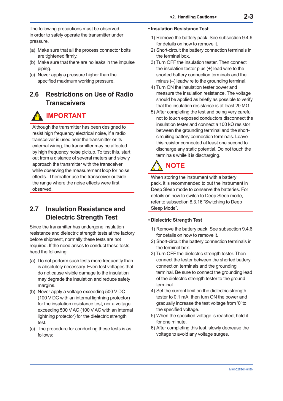 6 restrictions on use of radio transceivers, Restrictions on use of radio transceivers -3 | Yokogawa EJX430B User Manual | Page 11 / 110