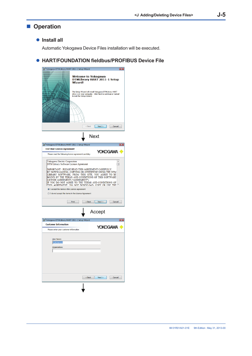 Operation | Yokogawa FieldMate User Manual | Page 310 / 384