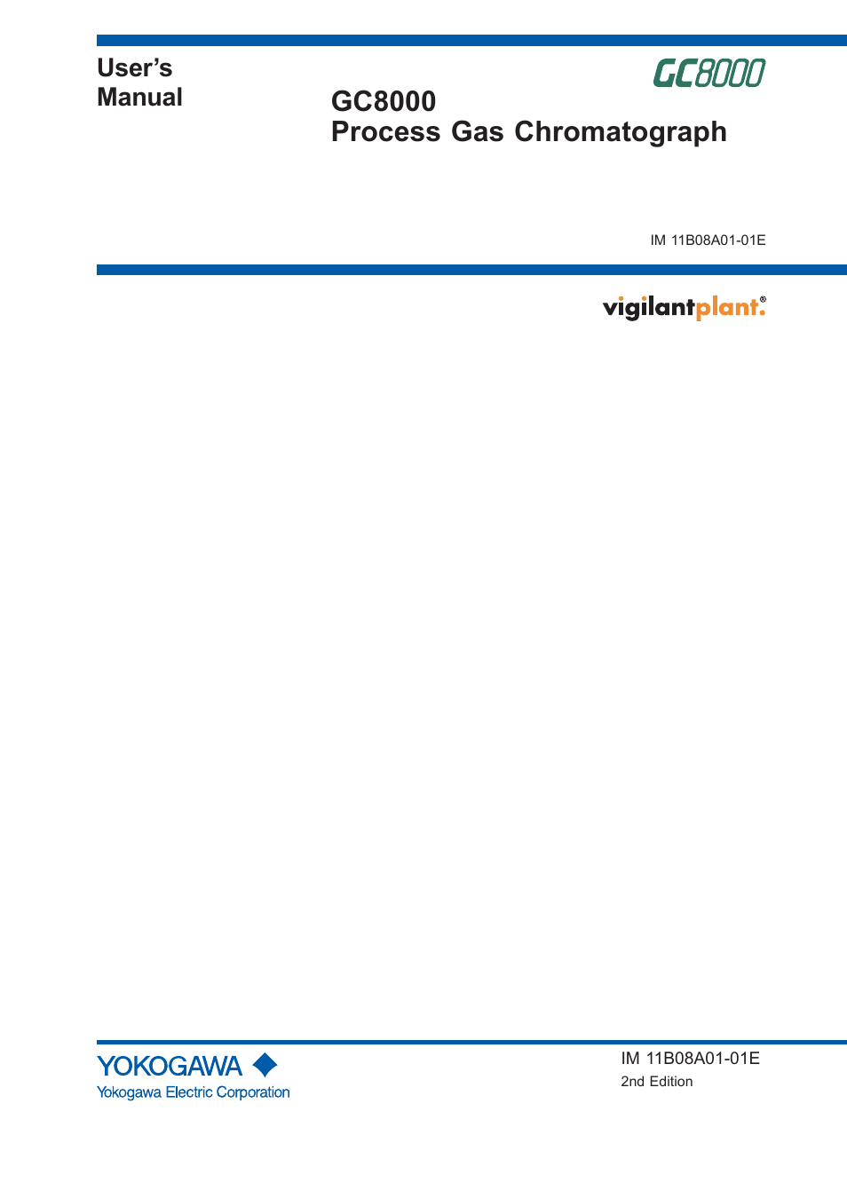 Yokogawa GC8000 Process Gas Chromatograph User Manual | 537 pages