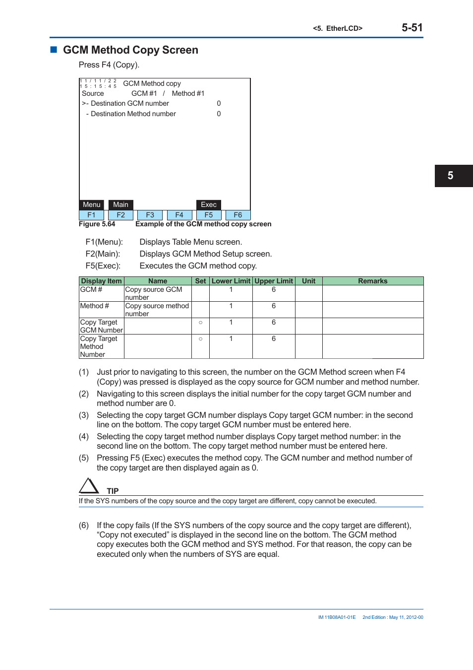 Gcm method copy screen | Yokogawa GC8000 Process Gas Chromatograph User Manual | Page 302 / 537