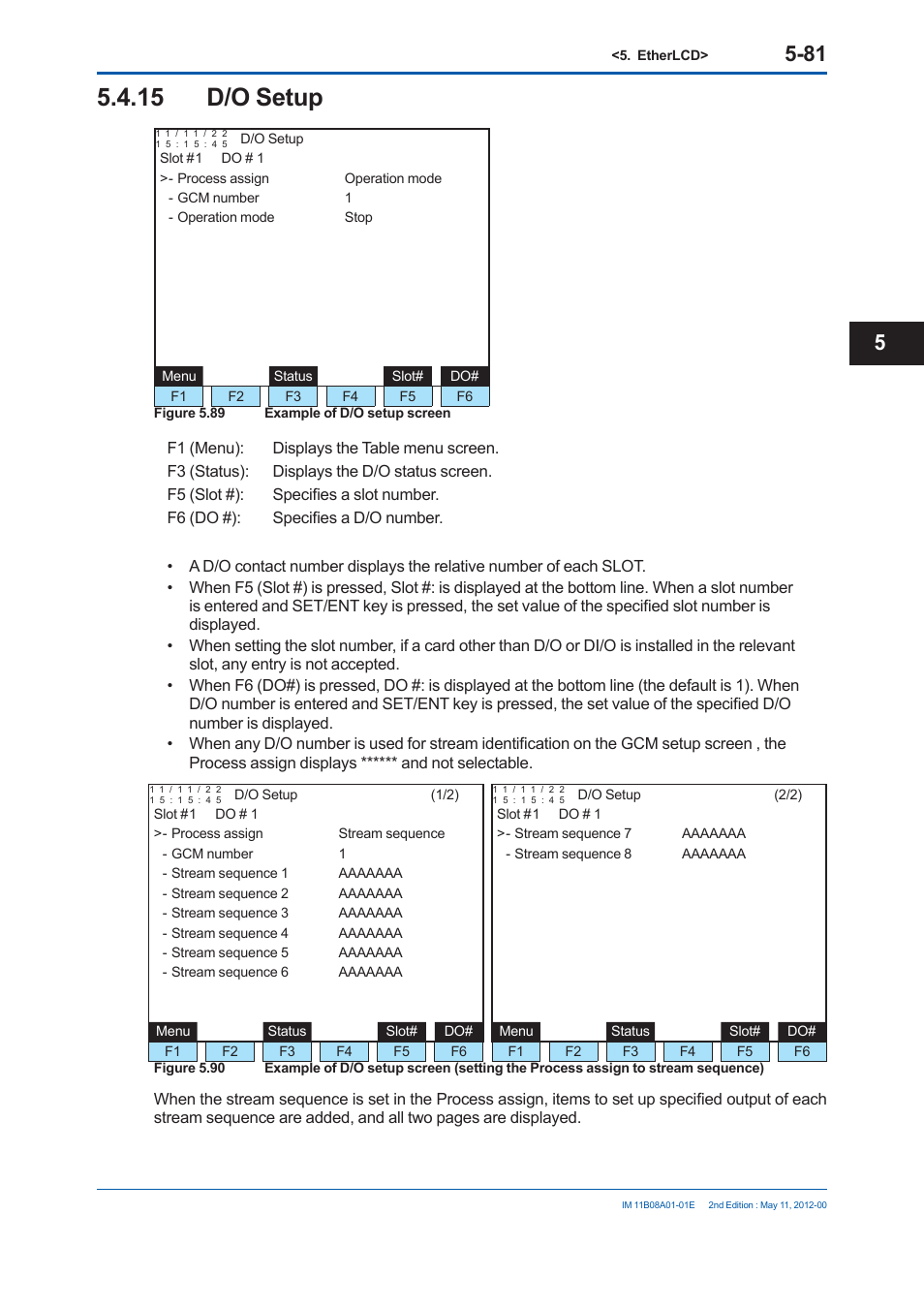15 d/o setup | Yokogawa GC8000 Process Gas Chromatograph User Manual | Page 332 / 537