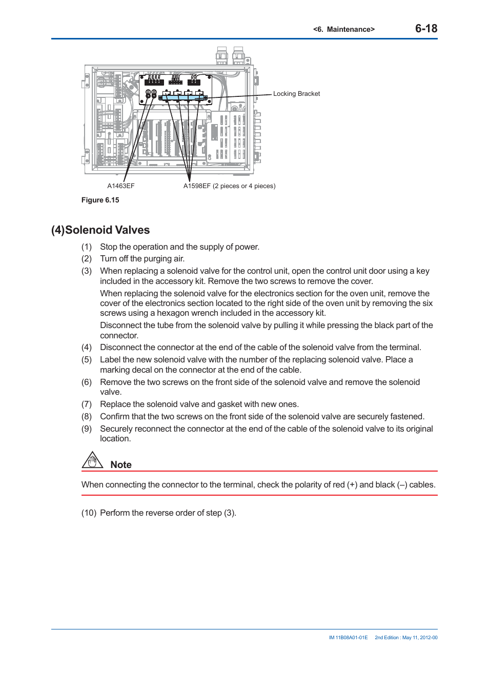 4) solenoid valves | Yokogawa GC8000 Process Gas Chromatograph User Manual | Page 371 / 537
