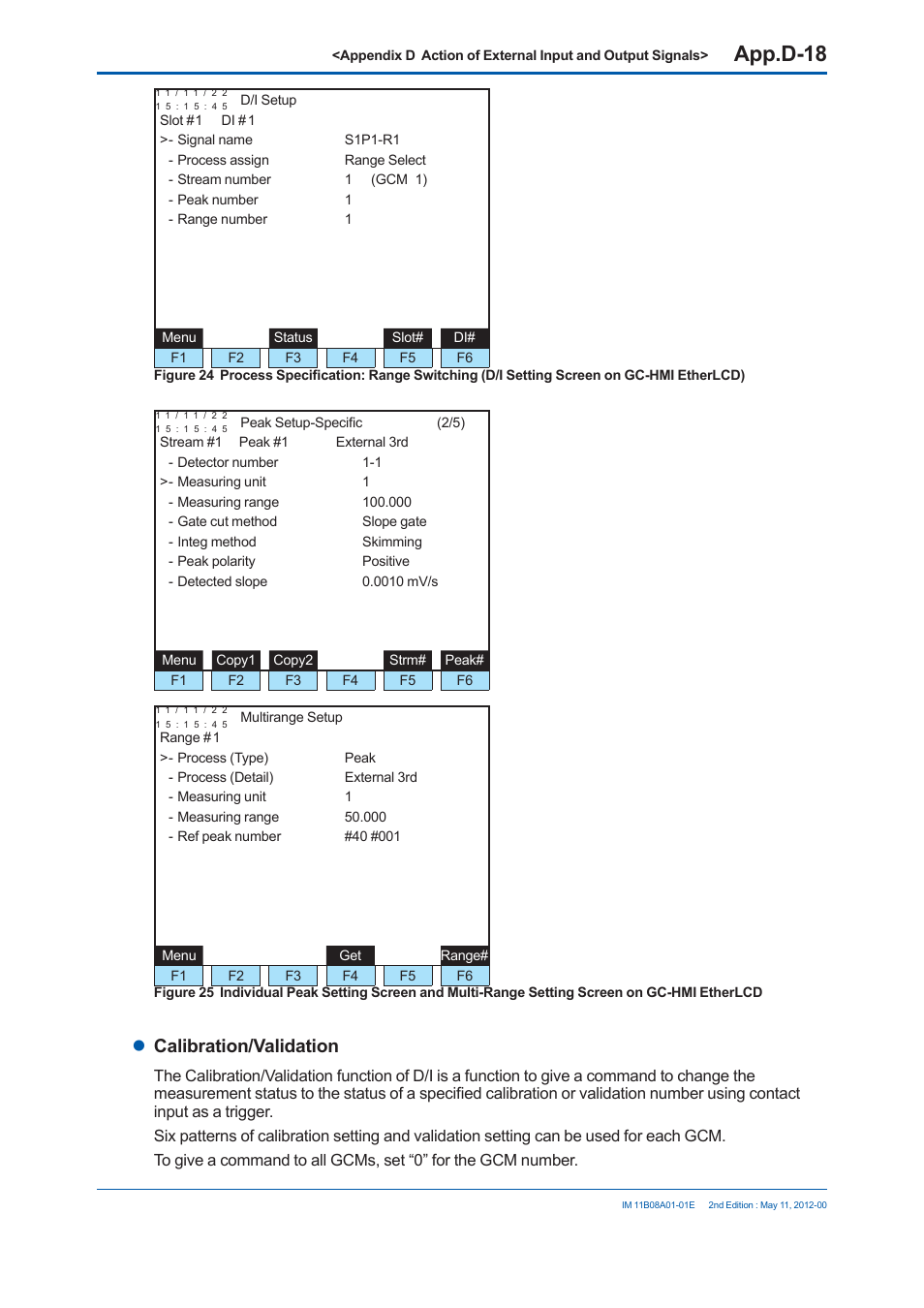 App.d-18, Calibration/validation | Yokogawa GC8000 Process Gas Chromatograph User Manual | Page 463 / 537