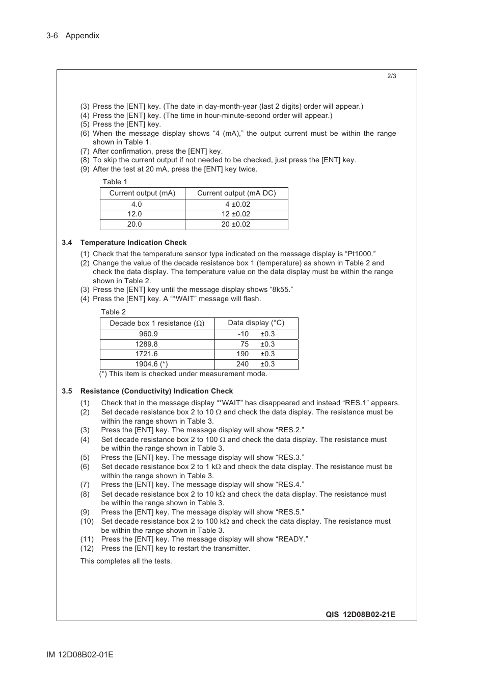 Yokogawa EXA SC202 2-Wire Conductivity Transmitter/Analyzer User Manual | Page 94 / 113