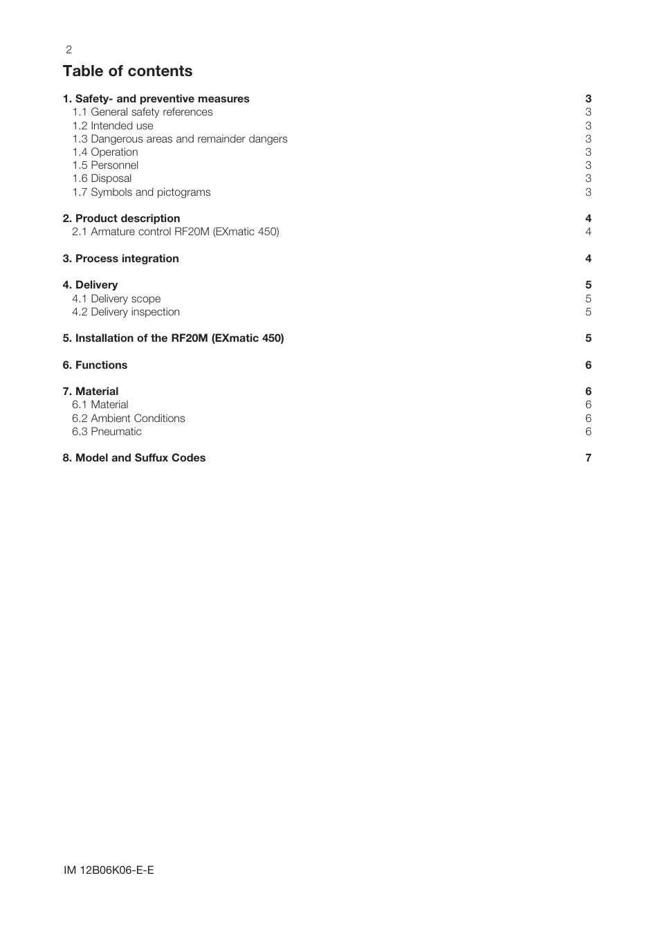 Yokogawa Pneumatic Retractables RF20H User Manual | Page 2 / 8