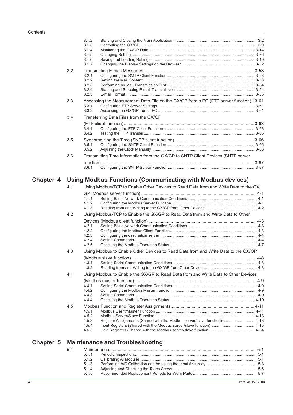 Chapter 5 maintenance and troubleshooting | Yokogawa Touch Screen GP20 User Manual | Page 12 / 446