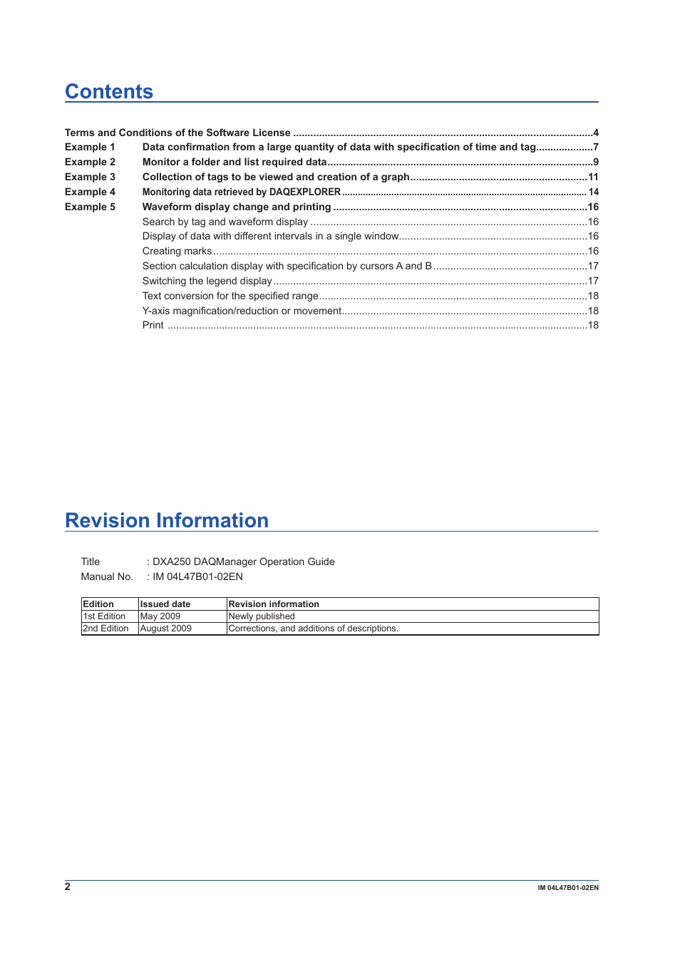Yokogawa Button Operated MV2000 User Manual | Page 2 / 18