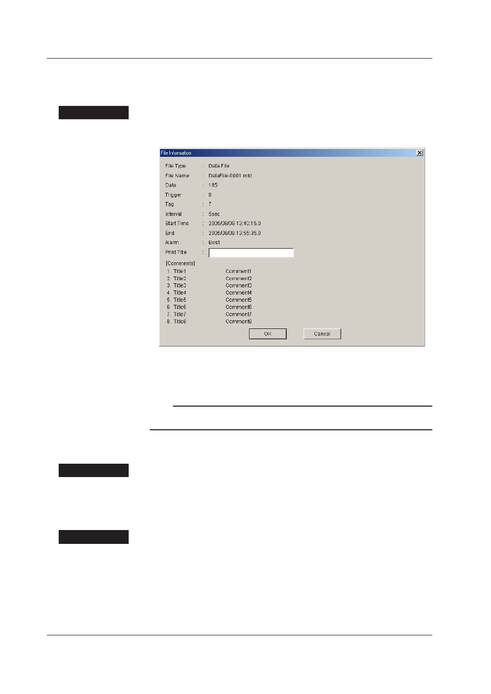 Viewing information about the loaded data file, Arranging the monitor window, Showing/hiding the tool bar and status bar | Yokogawa DAQWORX User Manual | Page 107 / 482