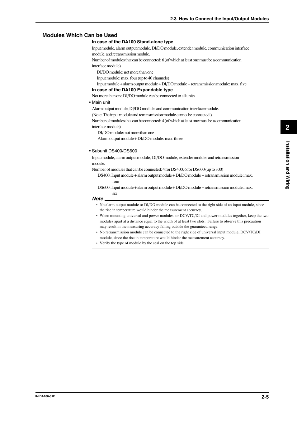 Yokogawa DA100 User Manual | Page 26 / 109