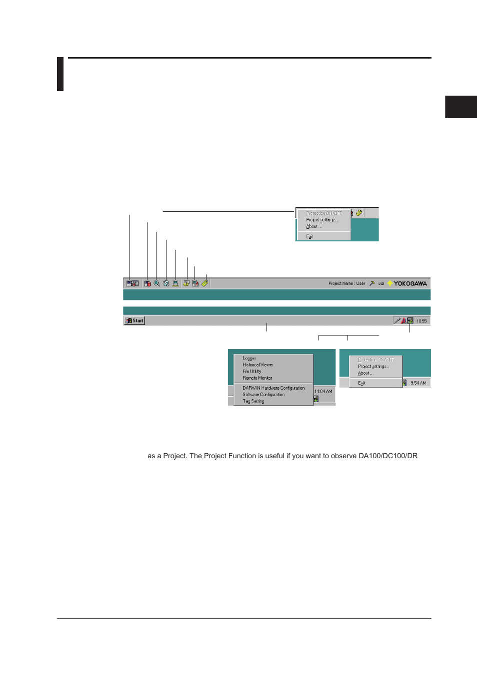 Chapter 2 communication software, 1 launcher software, 1 launcher software -1 | Yokogawa DAQWORX User Manual | Page 34 / 210