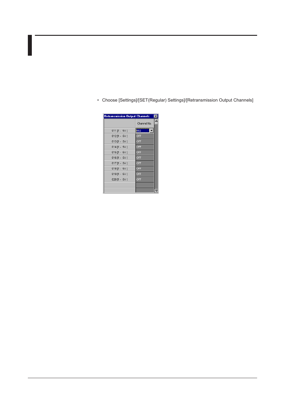 10 transmission output channel assignment, 10 transmission output channel assignment -22 | Yokogawa DAQWORX User Manual | Page 69 / 210