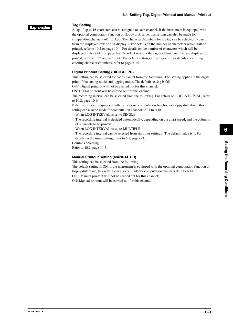 Yokogawa DR240 User Manual | Page 107 / 255