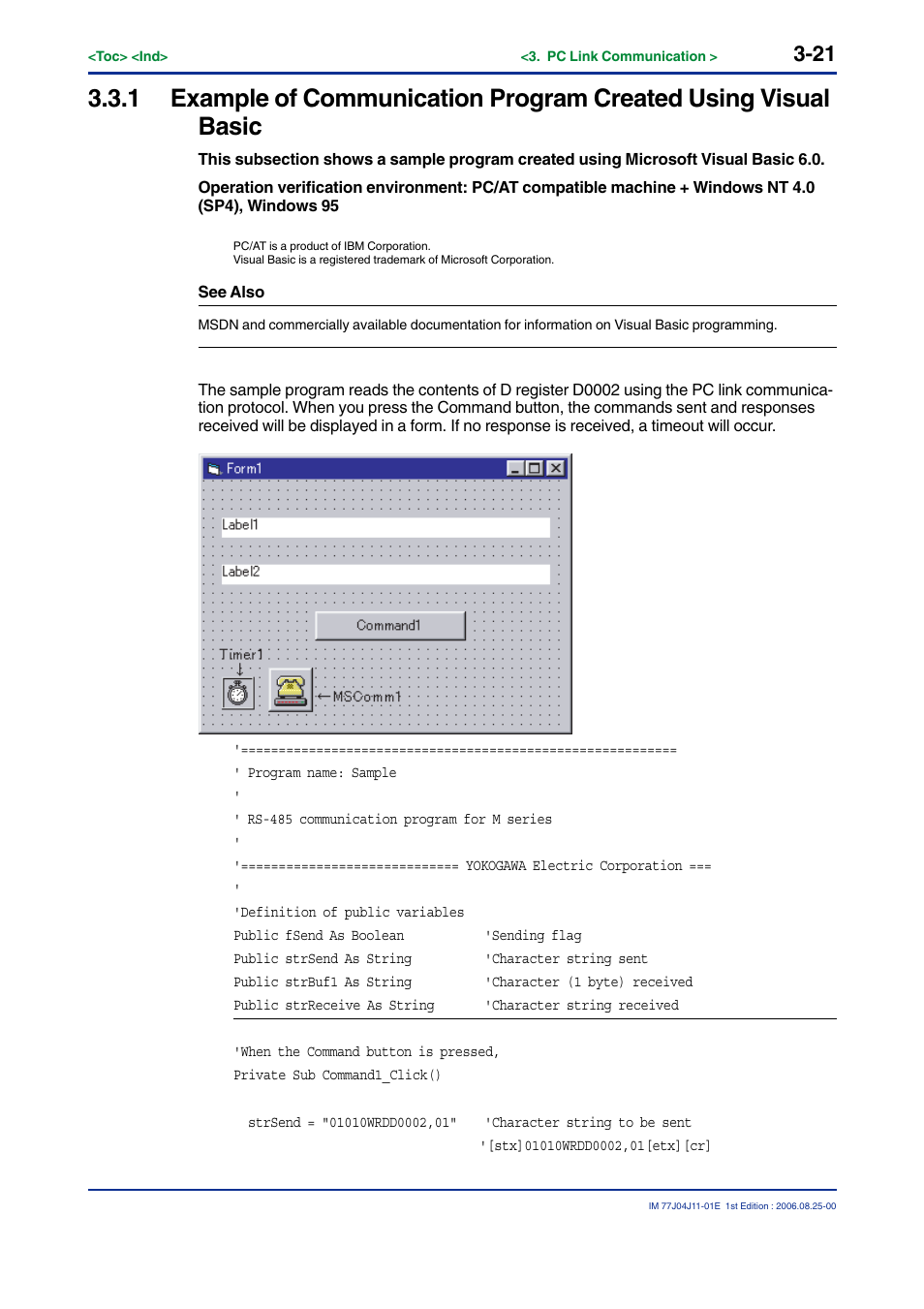 Yokogawa JUXTA M Series Digital Limit Alarms MVTK User Manual | Page 35 / 70
