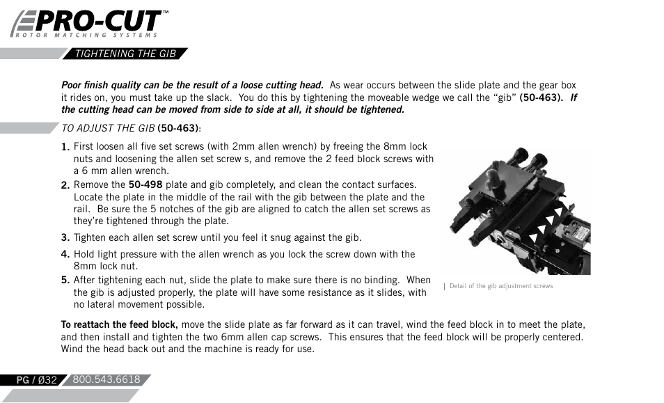 Pro-Cut PFM 9.0 User Manual | Page 32 / 52