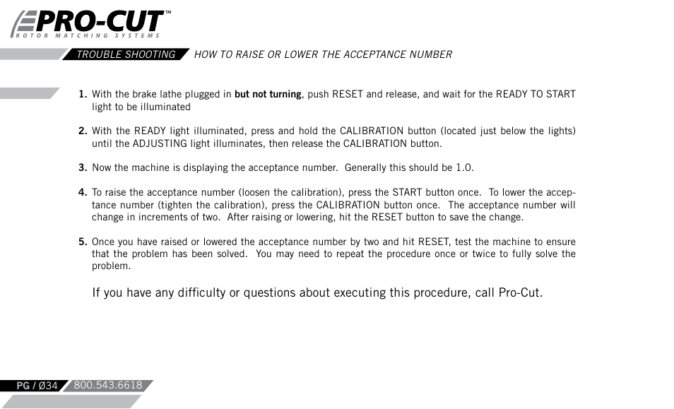 Pro-Cut PFM 9.0 User Manual | Page 34 / 52