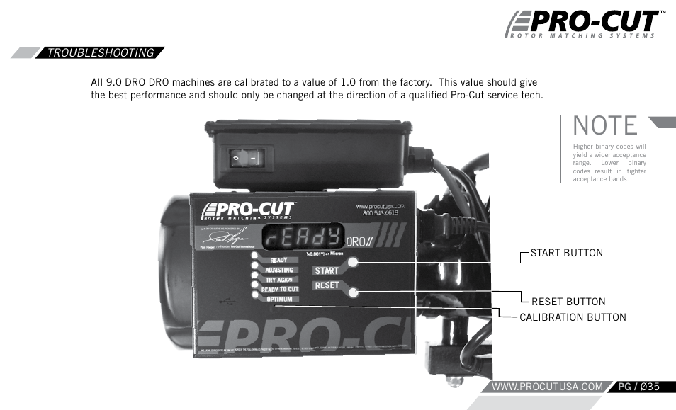 Pro-Cut PFM 9.0 User Manual | Page 35 / 52