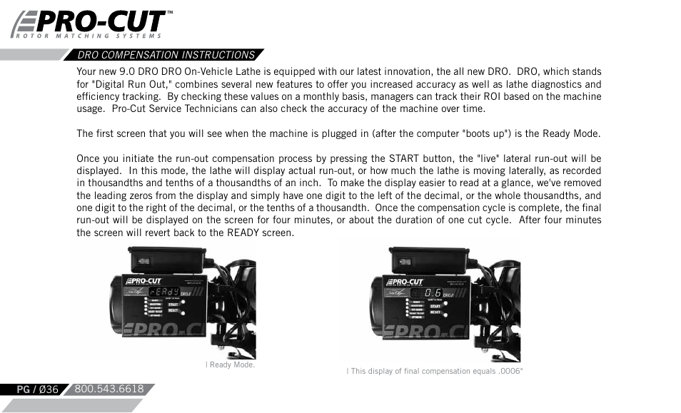 Pro-Cut PFM 9.0 User Manual | Page 36 / 52
