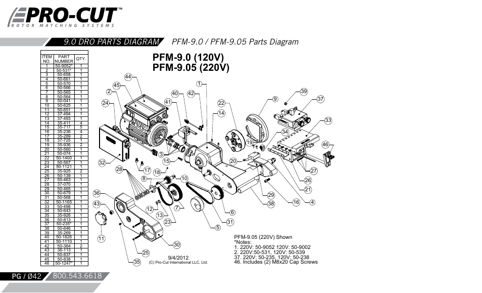 Pro-Cut PFM 9.0 User Manual | Page 42 / 52