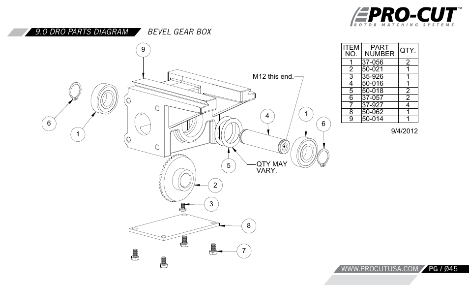 Pro-Cut PFM 9.0 User Manual | Page 45 / 52