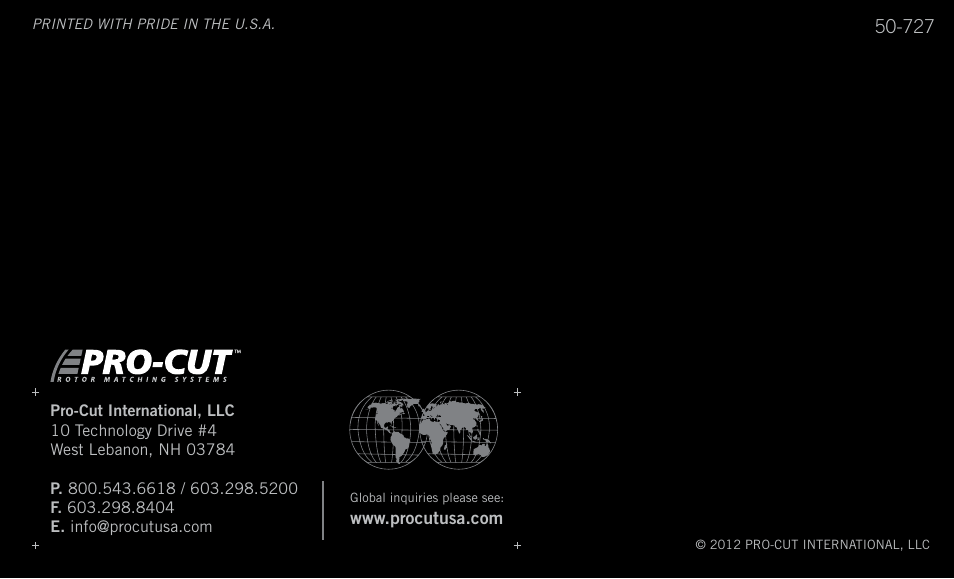 Pro-Cut PFM 9.0 User Manual | Page 52 / 52