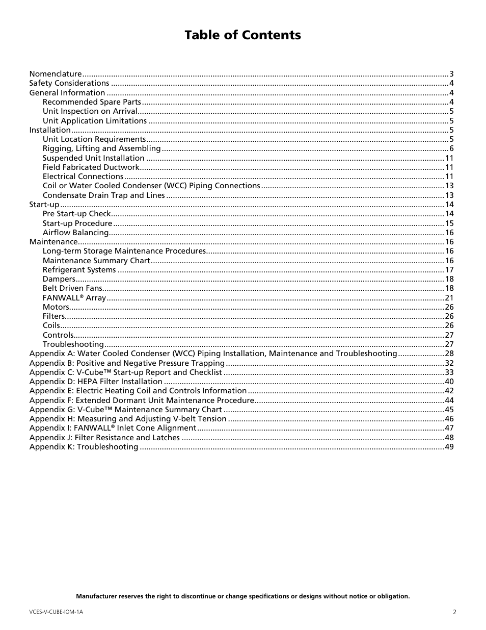 Mammoth V-Cube User Manual | Page 2 / 52
