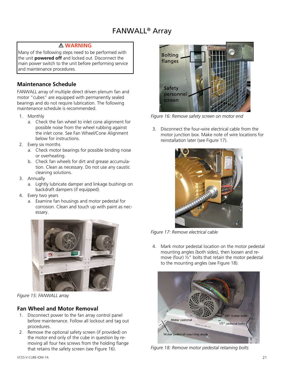 Fanwall array, Fanwall, Array | Mammoth V-Cube User Manual | Page 21 / 52