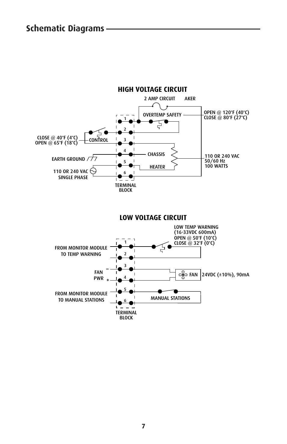 Schematic diagrams, Low voltage circuit high voltage circuit | STI HK3 User Manual | Page 7 / 8